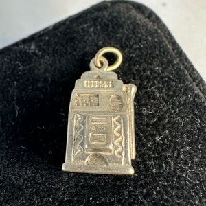 Sterling Vegas slot charm for bracelet